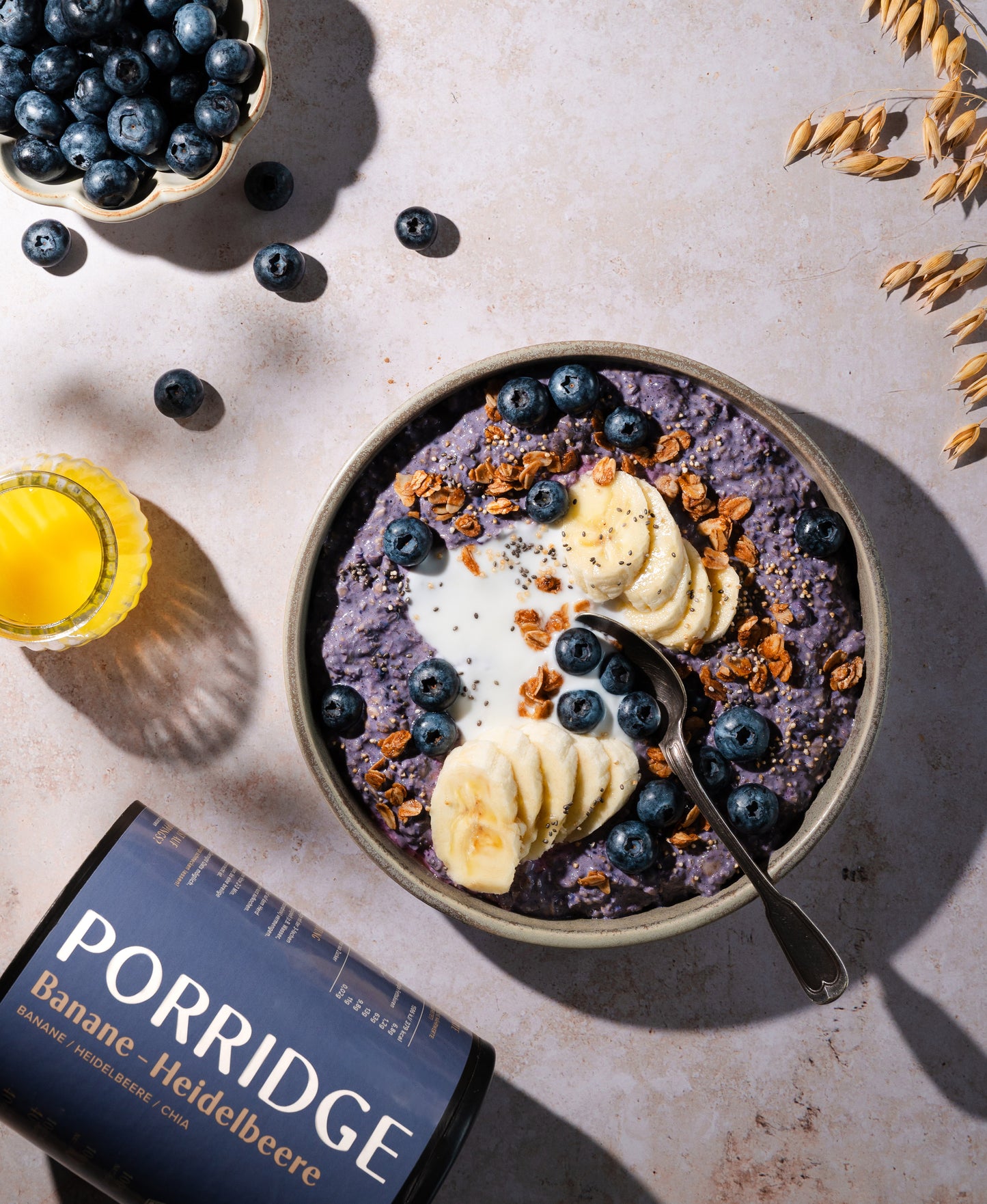 BIO PORRIDGE Banane-Heidelbeere